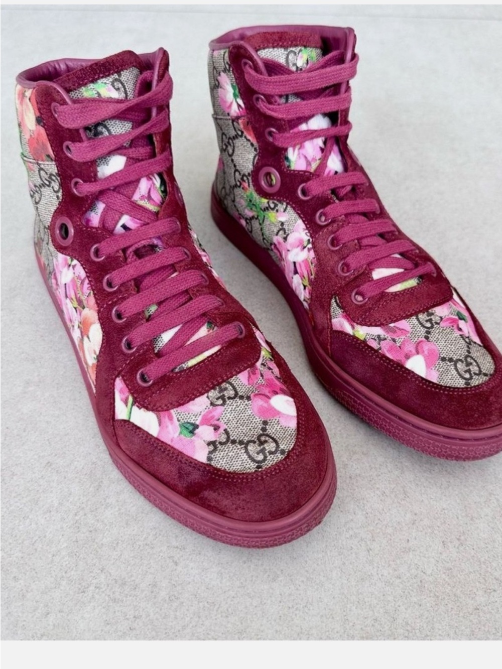 Gucci GG Blooms High Top Sneakers Women’s 38.5